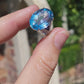 9ct White Gold Topaz Sapphire & Diamond Cocktail Ring