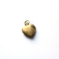 Edwardian Rolled Gold Heart Pave Set Paste Pendant