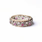 Silver & 9ct Gold Ruby Eternity Band