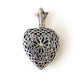 Sterling Silver Opal Fleur Di Lis Locket