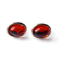 Sweet 9ct Gold Amber Stud Earrings