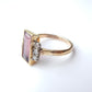 Antique 18ct Gold Pink Tourmaline & Diamond Ring