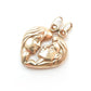 Unique 9ct Gold Lovers Break Apart Heart Pendant Charm