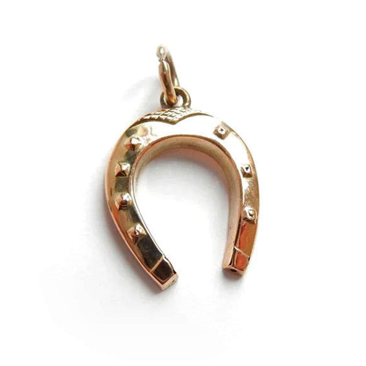 Vintage 9ct Gold Lucky Horse Shoe Charm (0.6grams)