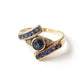 Vintage 9ct Gold Sapphire & Diamond Ring US Size 7.5 UK Q