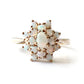 Vintage 9ct Opal Cluster Ring