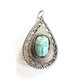 Vintage Artisan Turquoise Scarab Pendant