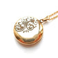 Vintage Rolled Gold Circle Locket & Chain