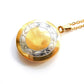 Vintage Rolled Gold & Silver Locket with Chain
