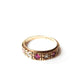 Vintage 9ct Gold Ruby & Spinel Band Ring US Size 6.5 UK O