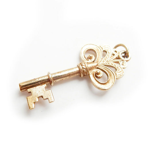 Vintage 9ct Gold Key Charm (2.1grams)