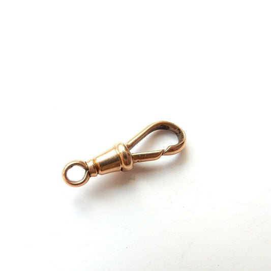 Antique 9k Gold Dog Clip Charm Clap Gold Jewellery Finding