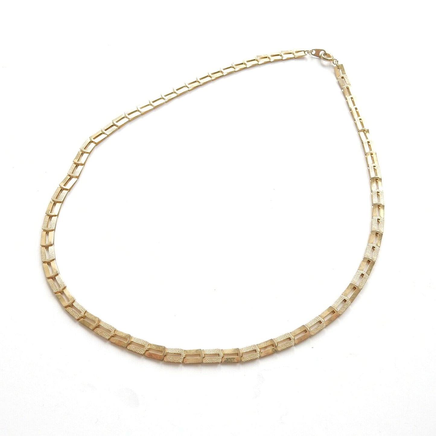 Vintage Goldplated Choker Chain Necklace 15" (6.8grams)