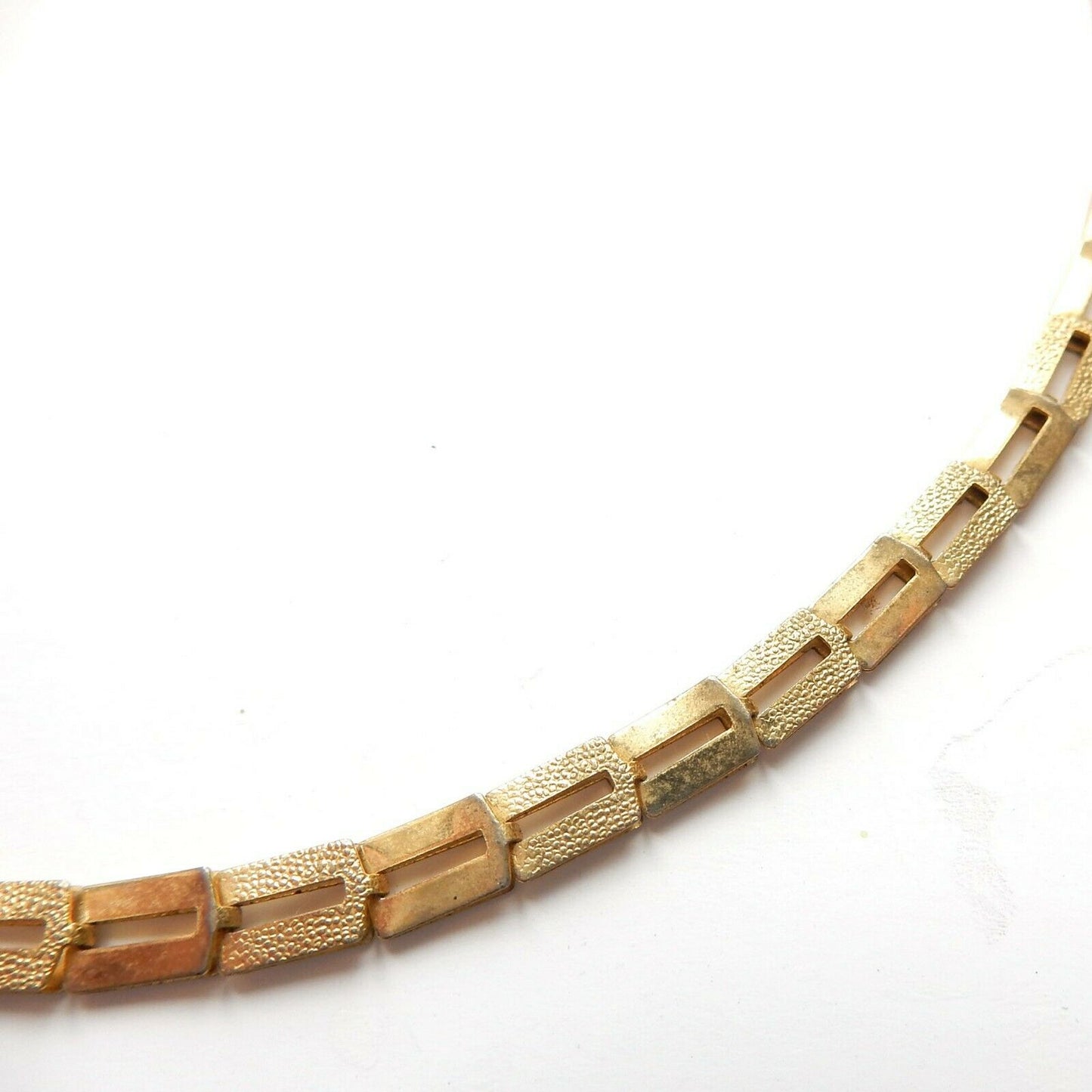 Vintage Goldplated Choker Chain Necklace 15" (6.8grams)