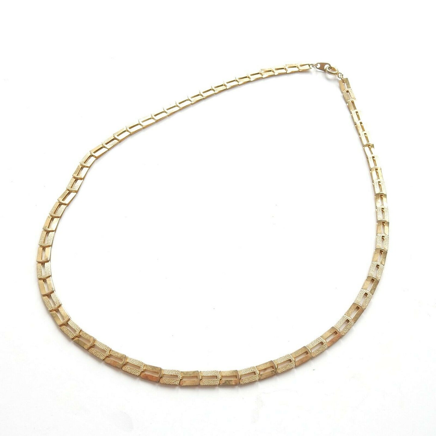 Vintage Goldplated Choker Chain Necklace 15" (6.8grams)