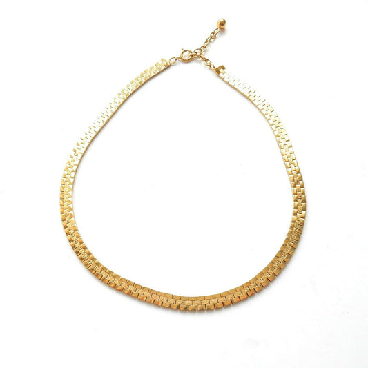 Vintage Goldplated Choker Chain Necklace 17" (16.8grams)