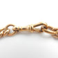 Antique Rolled Gold Curb Chain Bracelet with Dog Clip