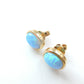 Vintage 10ct Gold Opal Earrings