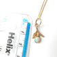 Antique Edwardian 9K Gold Opal Necklace Delicate Jewelery Stick Pin Conversion
