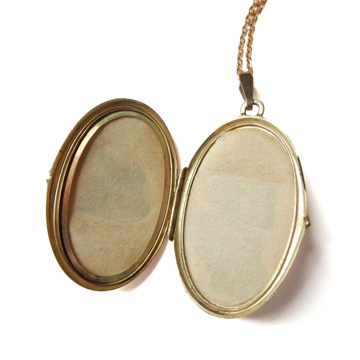 Vintage 14ct Rolled Gold Photo Locket with Chain