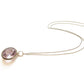 Antique Sterling Silver Amethyst Glass Pendant Necklace Brooch Conversion February Birthstone