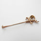 Antique Rolled Gold Jabot Pin Sword Brooch