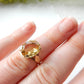 Vintage 9ct Gold Citrine Ring June Birthstone US Size 5.5 UK L 1/2