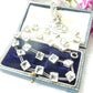 Art Deco Sterling Silver Riviere Diamond Paste Choker Necklace