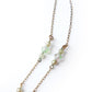 Antique Art Deco Iris Rainbow Glass Lavalier Bead Necklace
