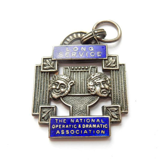 Antique Sterling Silver National Dramatic Association Fob Medal