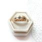 Antique 9 Carat Gold Sapphire Ring Celestial Gold Band Size 10