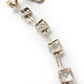 Art Deco Sterling Silver Riviere Diamond Paste Choker Necklace