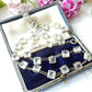 Art Deco Sterling Silver Riviere Diamond Paste Choker Necklace