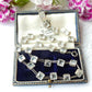 Art Deco Sterling Silver Riviere Diamond Paste Choker Necklace
