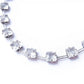 Art Deco Sterling Silver Riviere Diamond Paste Choker Necklace
