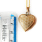 Vintage Rolled Gold Heart Locket Necklace Photo Locket