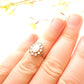 Vintage 9 Carat Gold Opal Daisy Ring US Size 5 October Birthstone