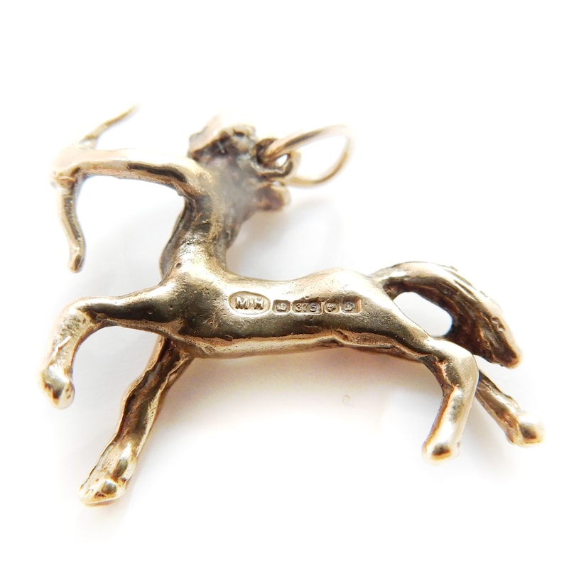 Vintage 9k Gold Greek Centaur Charm Greek Mythology 1970s Gold Jewellery