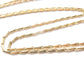 Extra Long Vintage Rolled Gold Necklace Chain 28inches