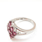 Sterling Silver Pink Tourmaline Ring US Size 6 3/4 UK O