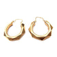 Vintage 9 Carat Gold Creole Hoop Earrings