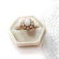 Vintage 9 Carat Gold Opal Daisy Ring US Size 5 October Birthstone
