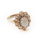 Vintage 9 Carat Gold Opal Daisy Ring US Size 5 October Birthstone