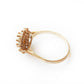 Vintage 9 Carat Gold Opal Daisy Ring US Size 5 October Birthstone