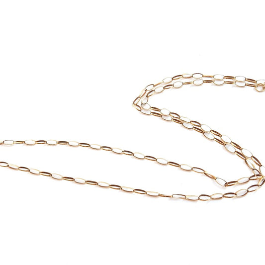 Antique 9k Gold Paper Clip Chain 22inches 3grams