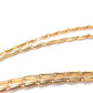 Extra Long Vintage Rolled Gold Necklace Chain 28inches