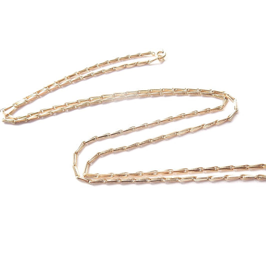 Extra Long Vintage Rolled Gold Necklace Chain 28inches