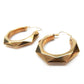 Vintage 9 Carat Gold Creole Hoop Earrings