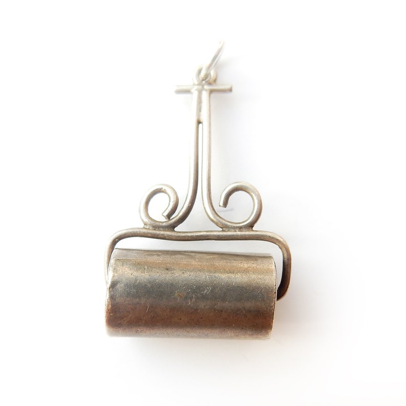 Vintage Sterling Silver Moving Garden Roller Charm