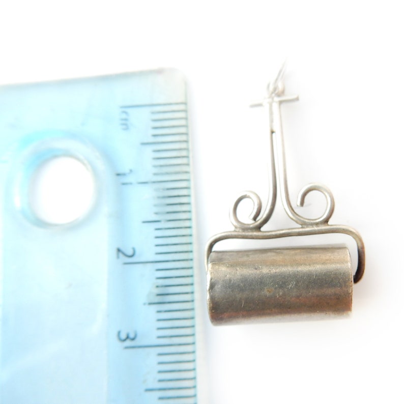 Vintage Sterling Silver Moving Garden Roller Charm